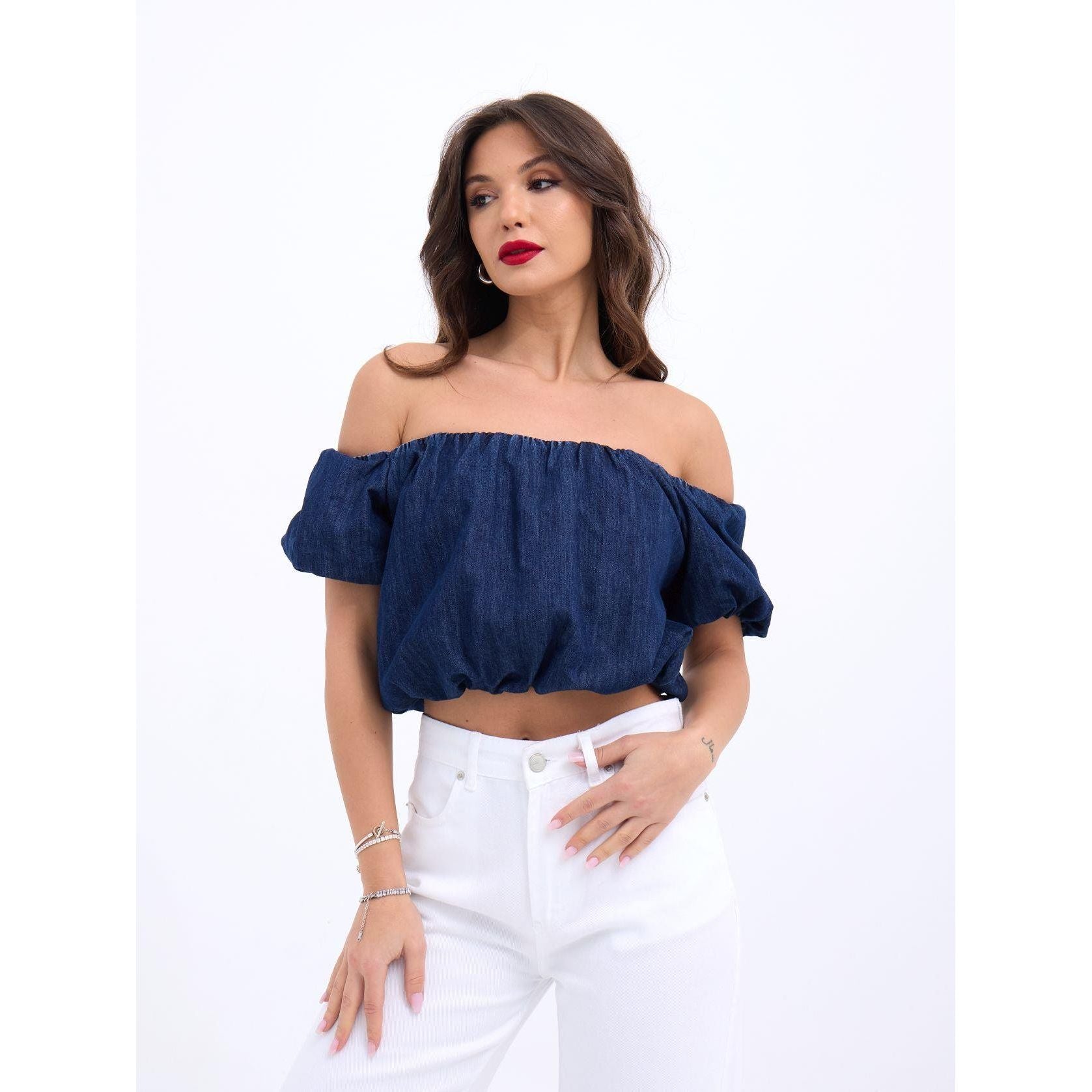 7341 CROP-MAVİ