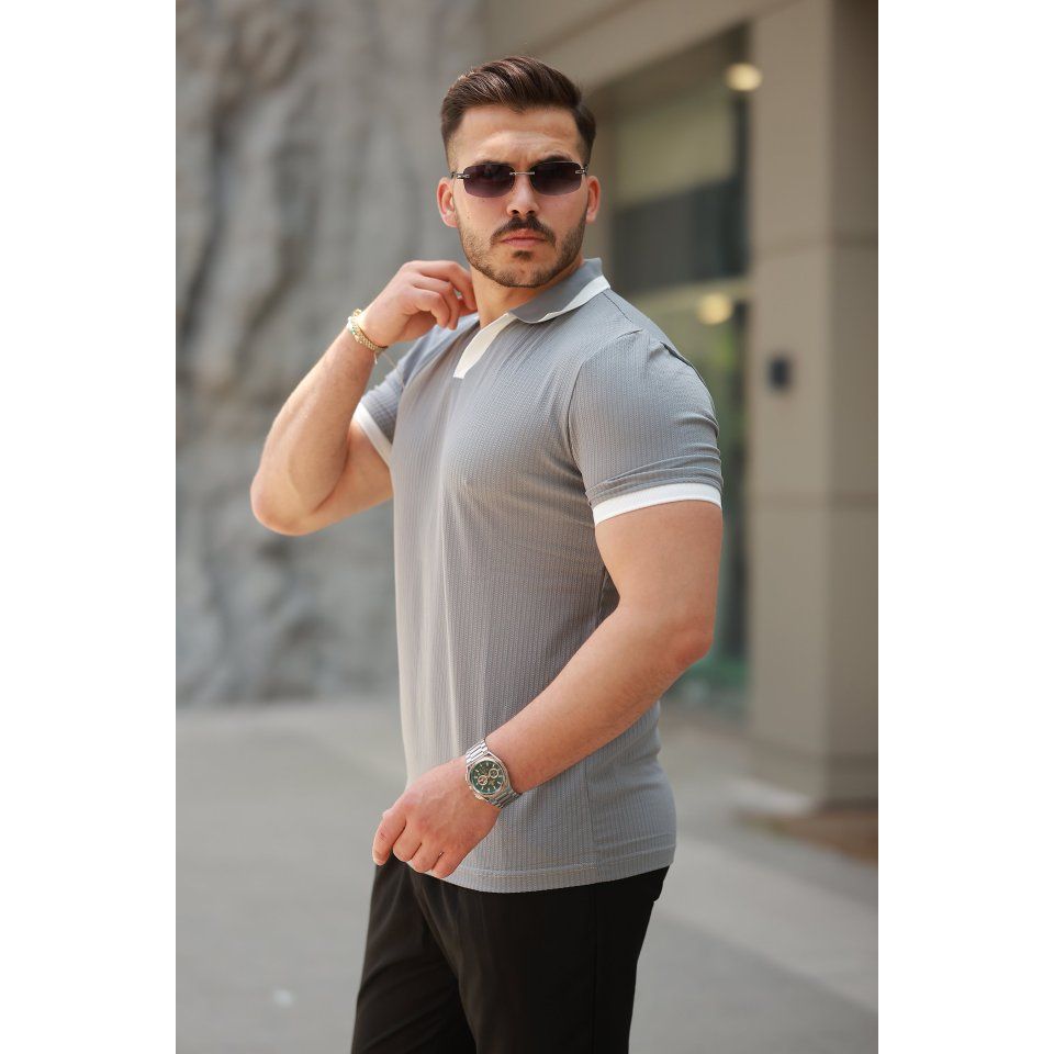 Erkek Hemşire Yaka Kısa Kollu Tişört
