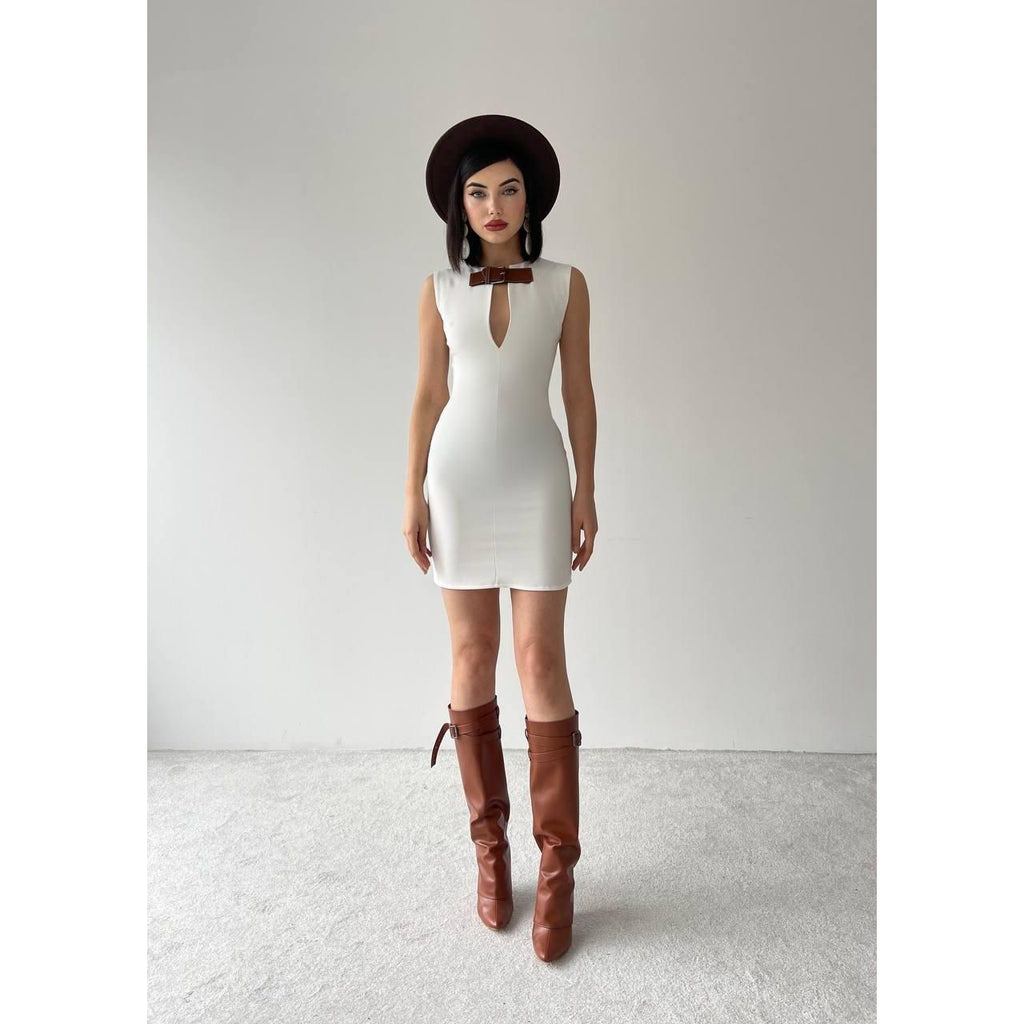 Nadia Kemerli Mini Elbise