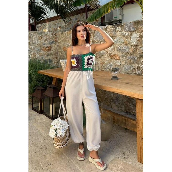 Jasmin Süzüneli Keten Tulum 1280-08