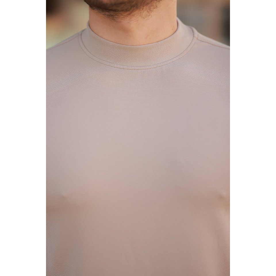 Erkek Yarım Balıkçı Yaka Kısa Kollu T-shirt