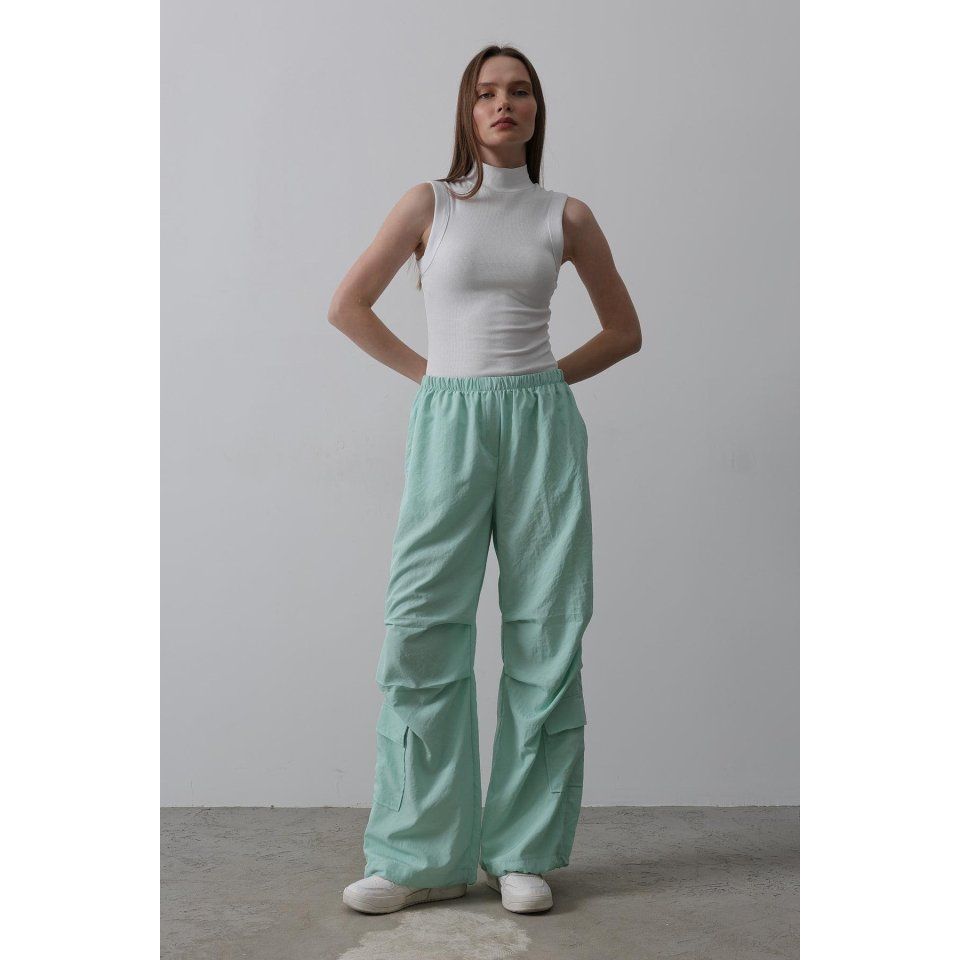Paraşüt Cargo Pantolon - Mint