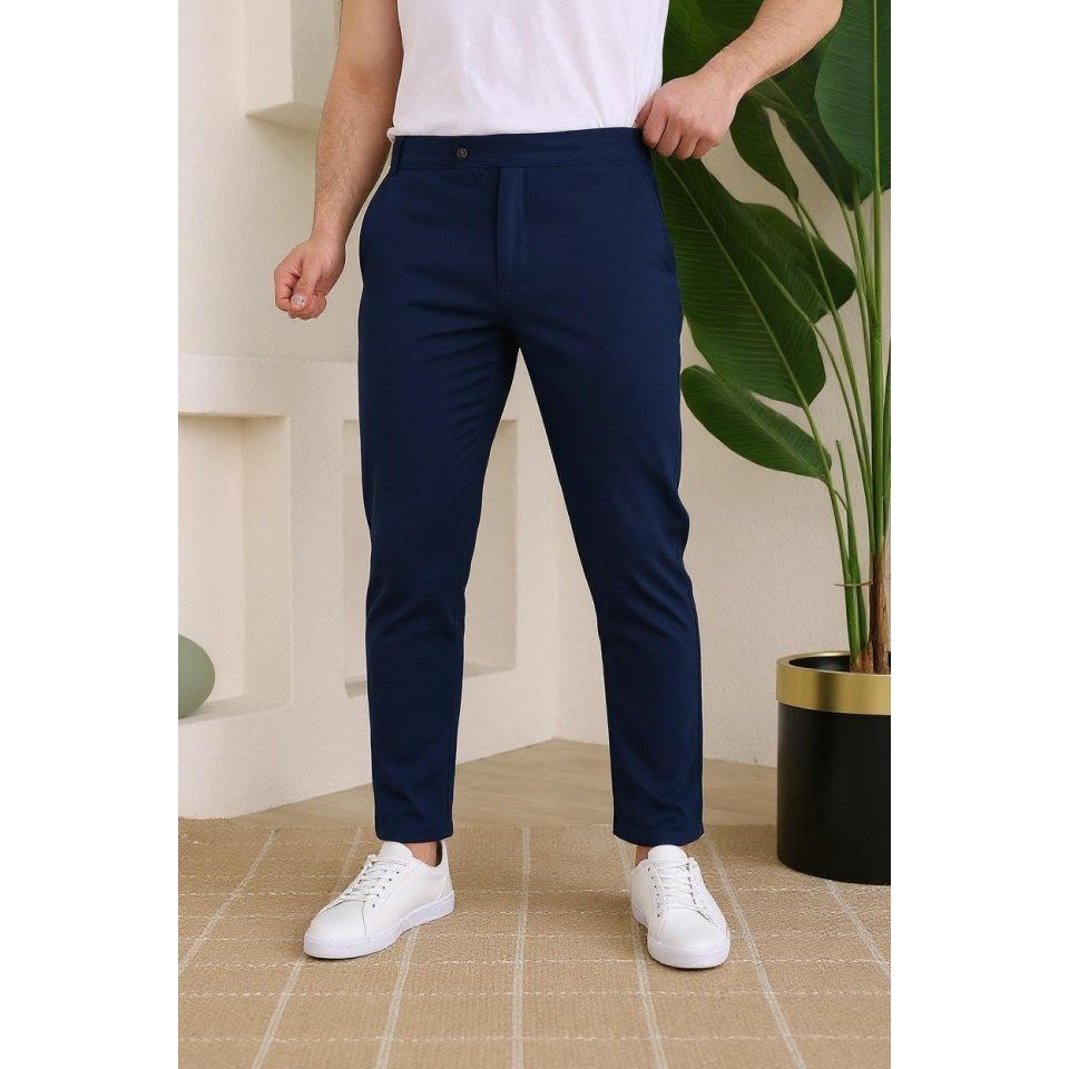 Erkek Slim Fit Dilli Kumaş Pantolon