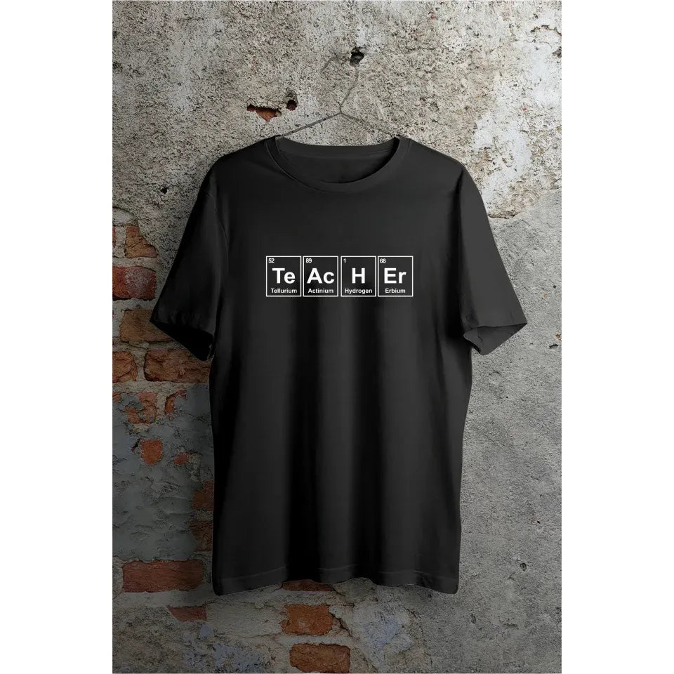 24 Kasım Öğretmenler Günü Baskılı Özel T-shirt - Siyah