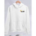 Kışlık Üç İplik Kapşonlu SweatShirt - Beyaz