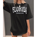 Bisiklet Yaka Baskılı T-shirt - Siyah