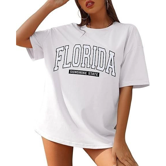 Bisiklet Yaka Baskılı T-shirt - Beyaz