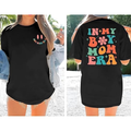 Bisiklet Yaka Kısa Kol Baskılı T-shirt - Siyah