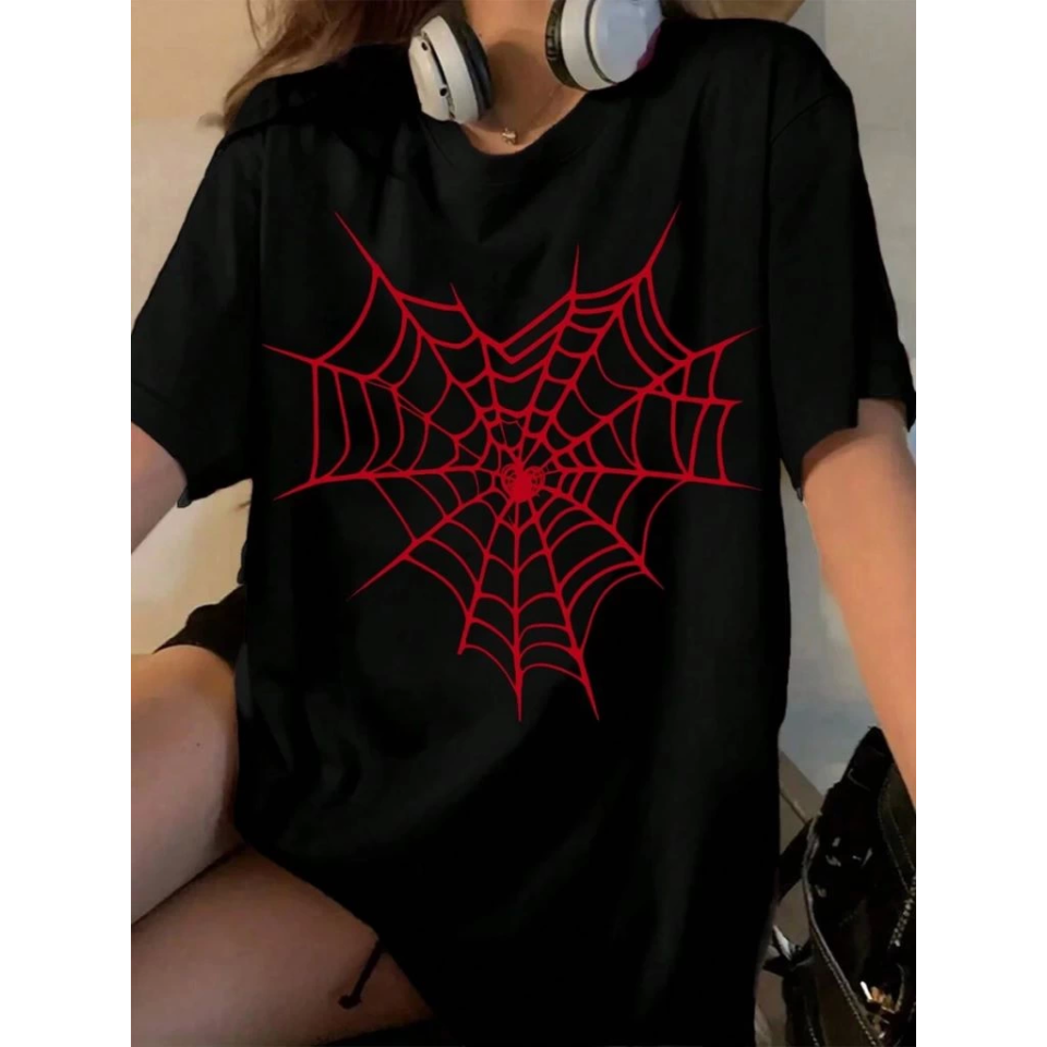Baskılı T-shirt - Siyah