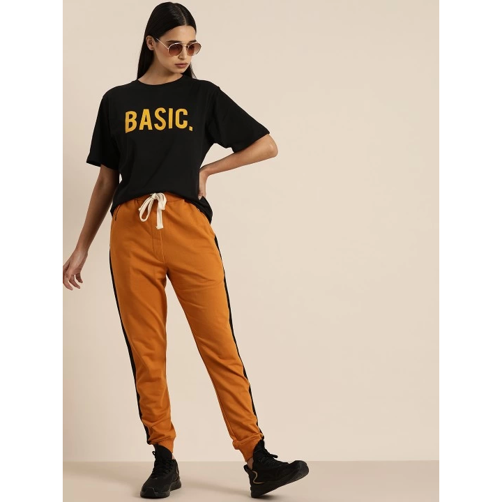 Baskılı T-shirt - Siyah
