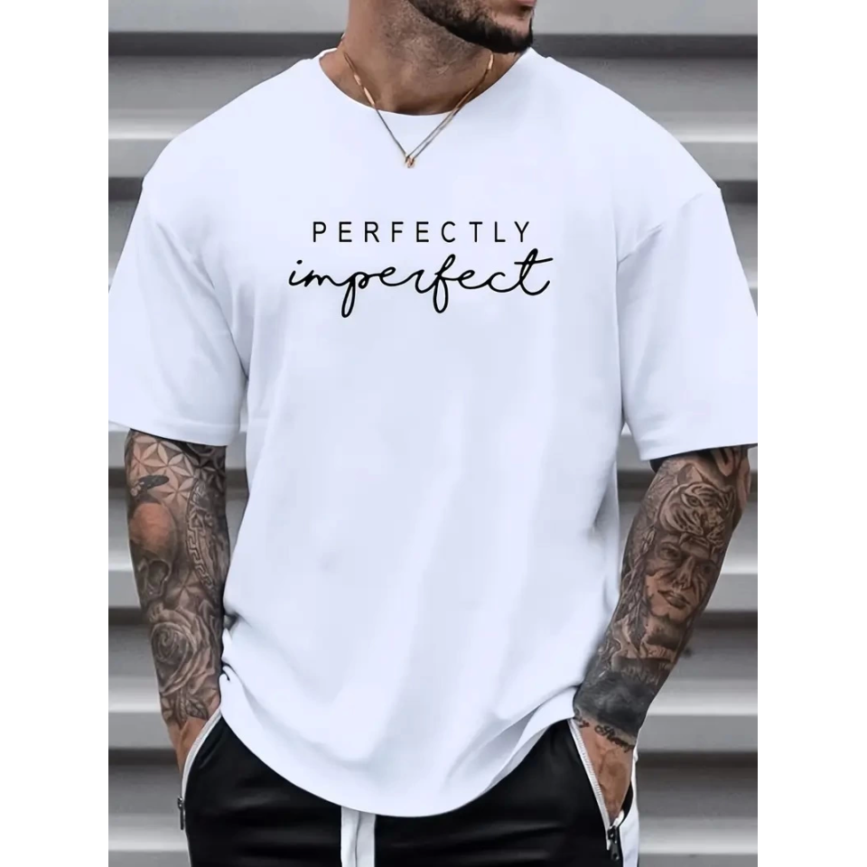 Erkekler Için PERFECTLY Günlük Tişört - Beyaz