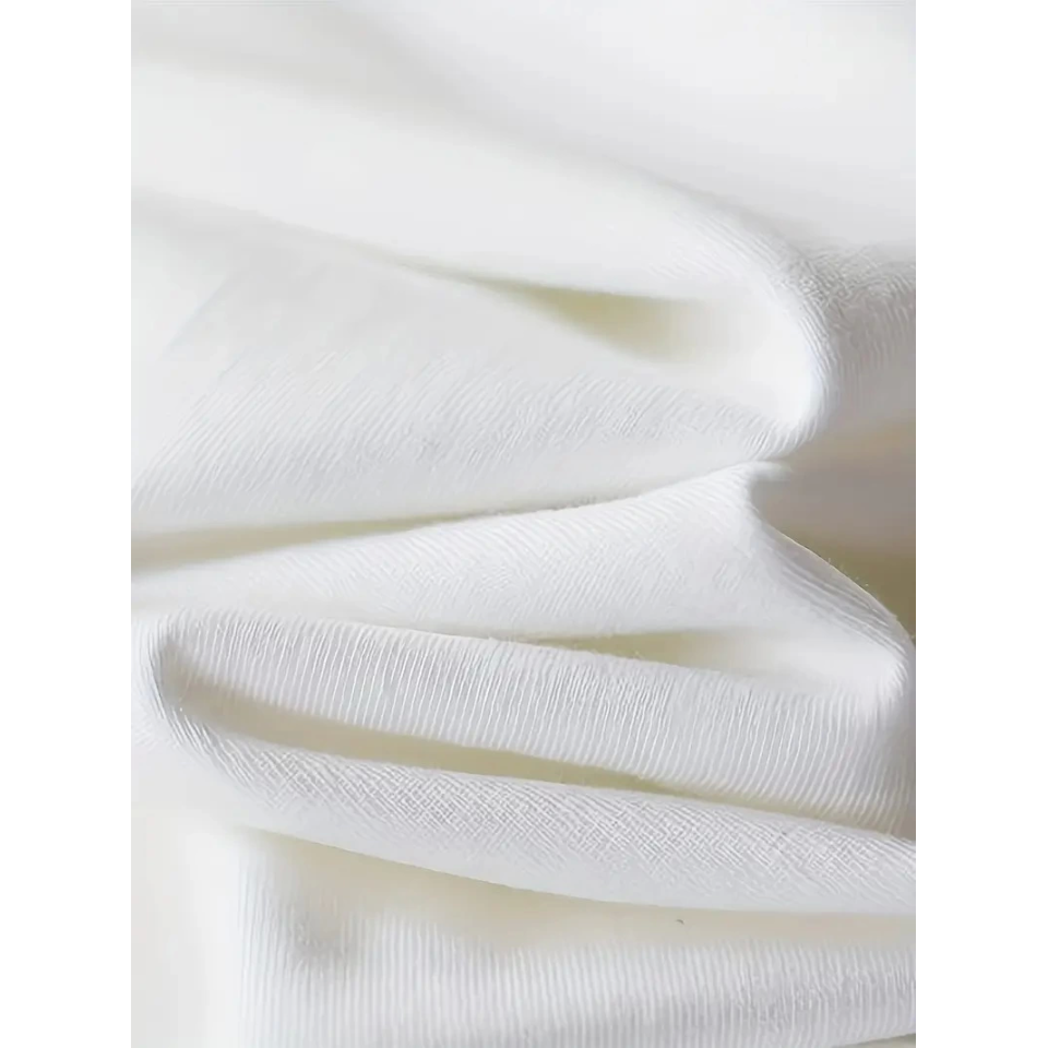 Baskılı Oversize Bisiklet Yaka T-shirt - Beyaz