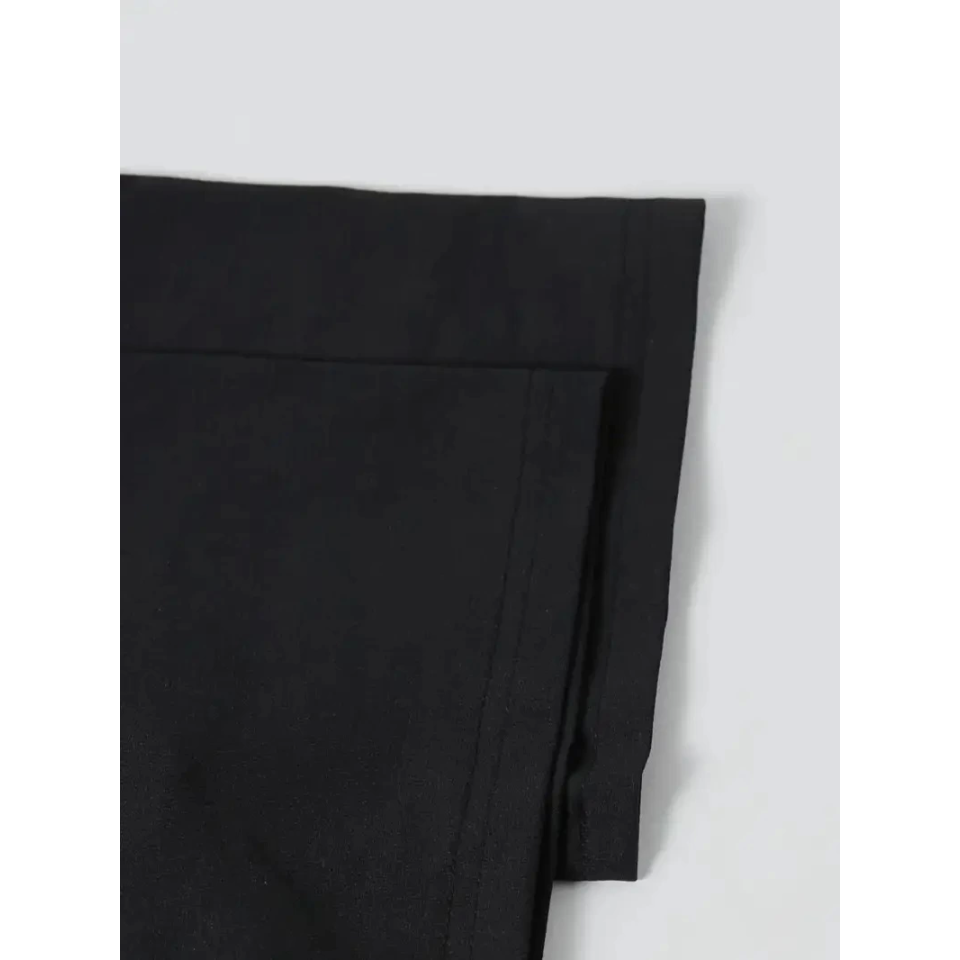 Baskılı Oversize Bisiklet Yaka T-shirt - Siyah