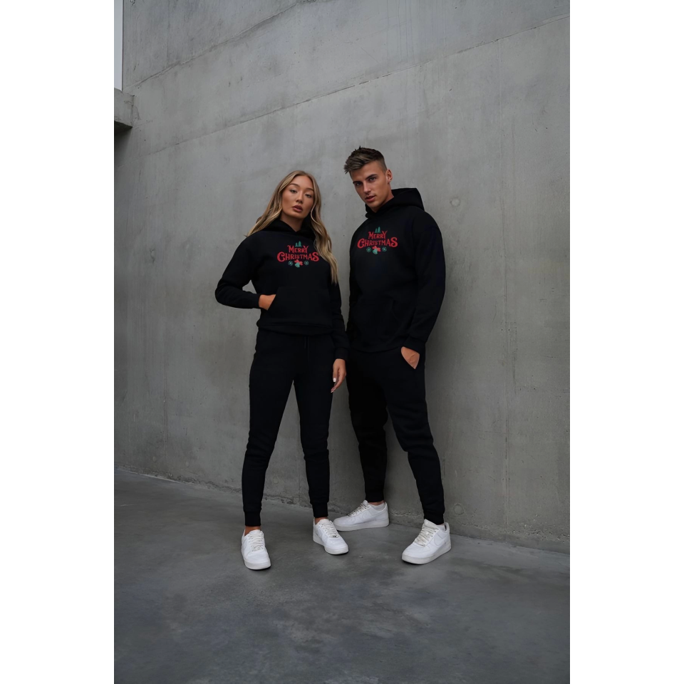 Merry Chrıstmas Sweatshirt - Hodie - Siyah