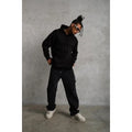 3 İplik Kapşonlu Sweatshirt Hoodie - Siyah