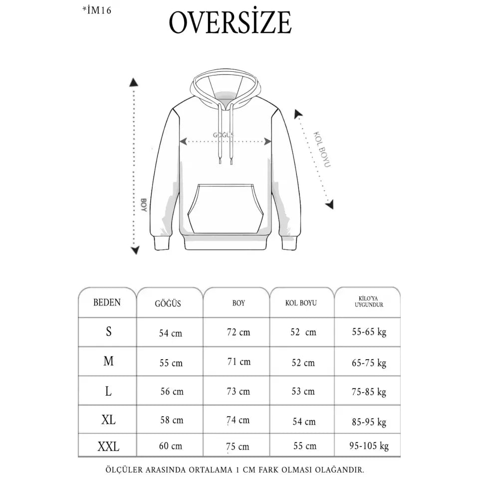 3 İplik Kapşonlu Sweatshirt Hoodie - Siyah