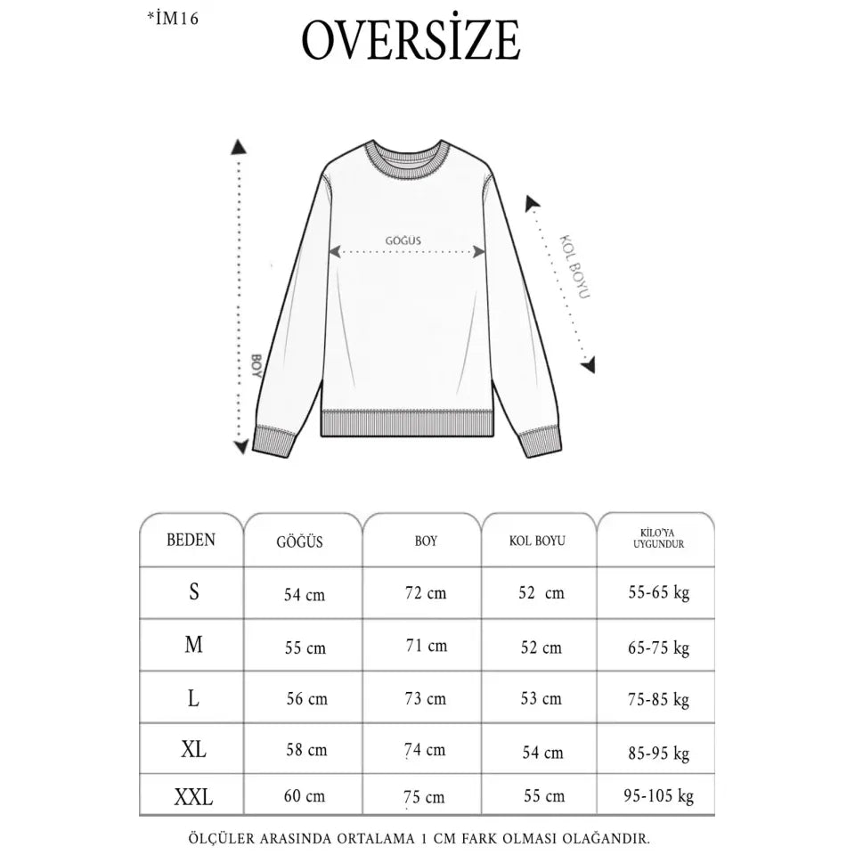 Yıldırım Baskılı Bisiklet Yaka SweatShirt - Beyaz