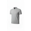 Erkek Pike Kumaş Düğmeli Yaka Regular Fit Günlük Kısa Kol Tişört T-shirt - Gri
