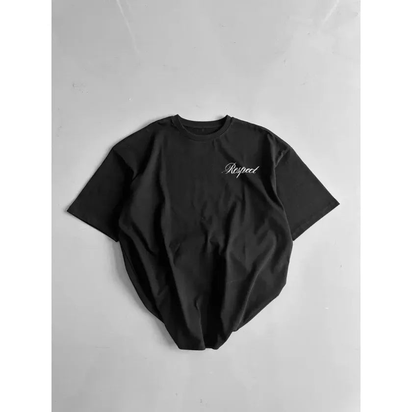 Erkek Baskılı T-Shirt Kısa Kol Bisiklet Yaka Regular Fit Yazlık Tişört - Siyah