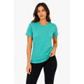 Basic Tişört Bisiklet Yaka Kısa Kol Günlük Yazlık Slim Fit T-Shirt - Su Yeşili