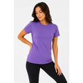 Basic Tişört Bisiklet Yaka Kısa Kol Günlük Yazlık Slim Fit T-Shirt - Mor