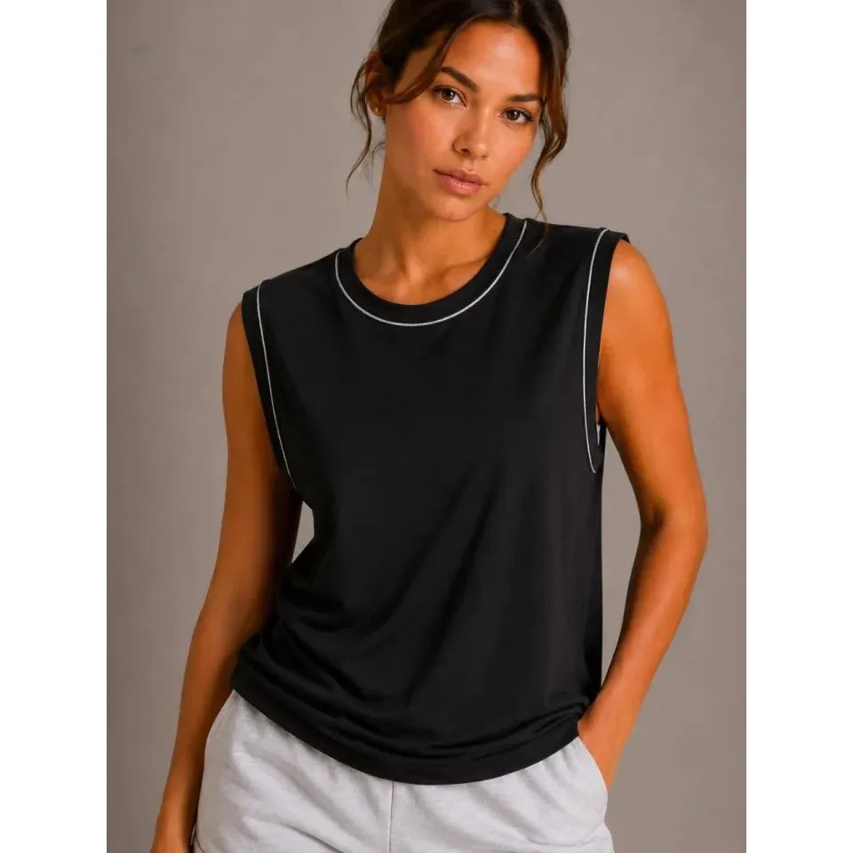 3’lü Kolsuz Sporcu Atlet Seti Yazlık Bisiklet Yaka - Siyah, Kahverengi, Gri