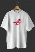 1 Mayıs Emekçiler Günü Baskılı Oversize Bisiklet Yaka T-shirt - Beyaz