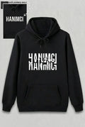 Sevgililer Günü Hanımcı Hediye Baskılı Oversize Kapüşonlu Sweatshirt - Siya