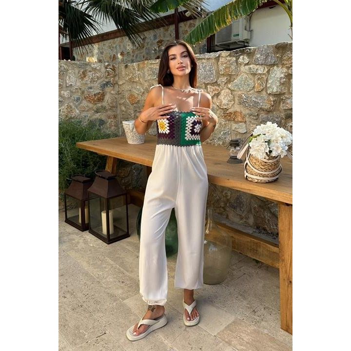 Jasmin Süzüneli Keten Tulum 1280-08