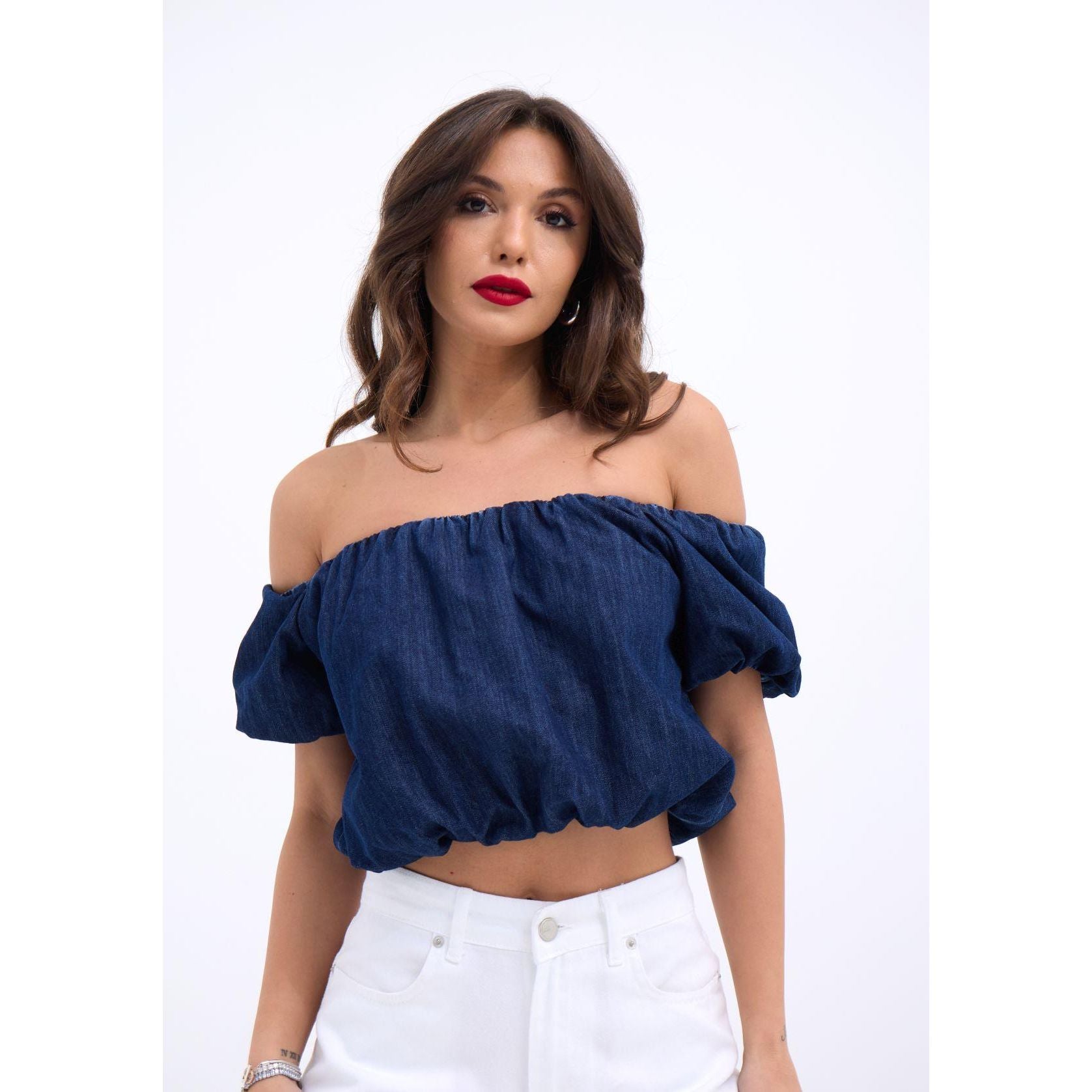 7341 CROP-MAVİ