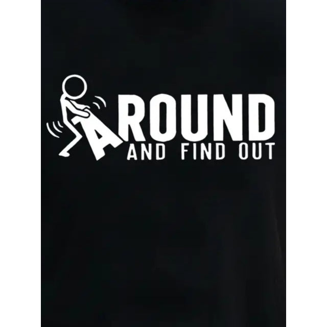 Erkek Around Baskılı Süprem T-shirt