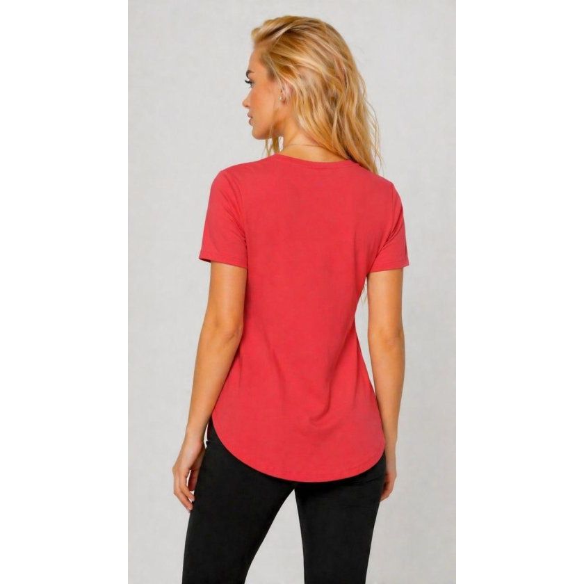Kadın Yırtmaç Detaylı Viskon Kumaş Bluz