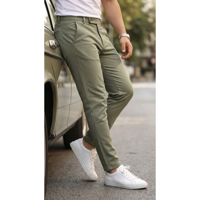 Erkek Slim Fit Dilli Kumaş Pantolon