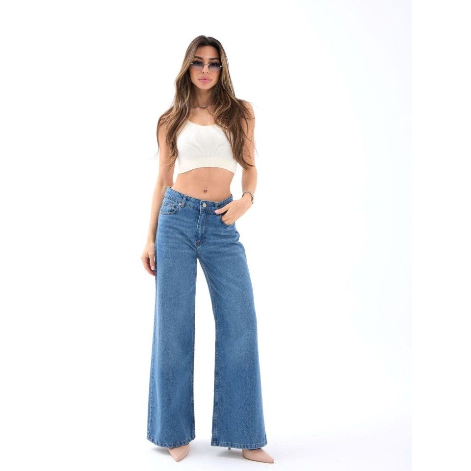 7418 KOT PANTOLON-MAVİ