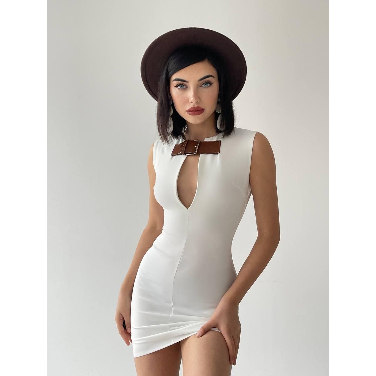 Nadia Kemerli Mini Elbise